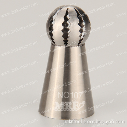 New Stainless Steel Russian Tulip Small Sphere Ball Icing Piping Tips Cake Decorating Nozzles#NO107